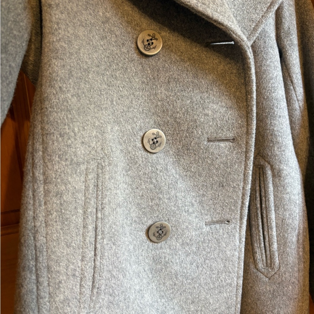 L.L. Bean Gray Wool Peacoat Timeless Style - Picture 5 of 5